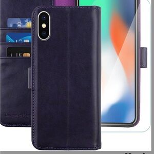 Wallet case compatible for iPhone X or iPhone XS